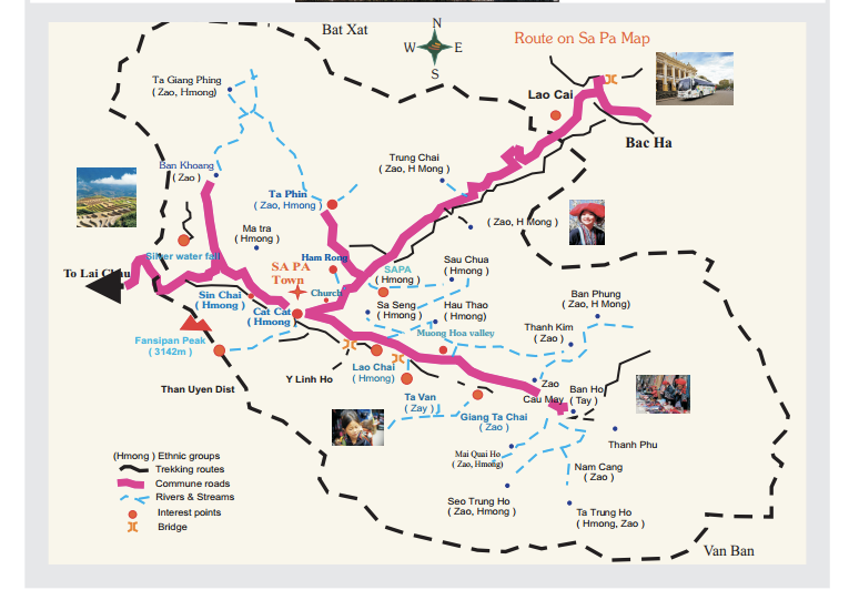 Sapa Tourist Map
